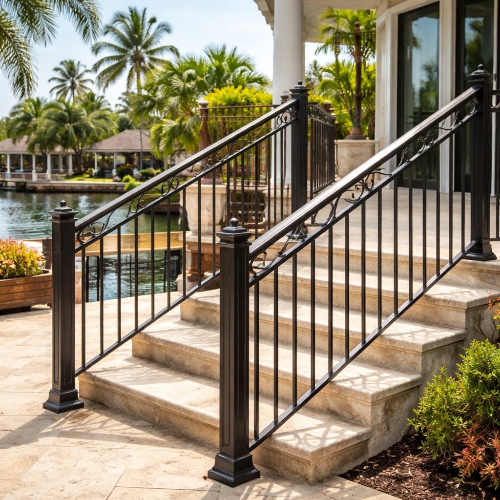 Metal Railing Contractor Custom Railing Contractor Fort Myers | All American Fence And Gate Inc