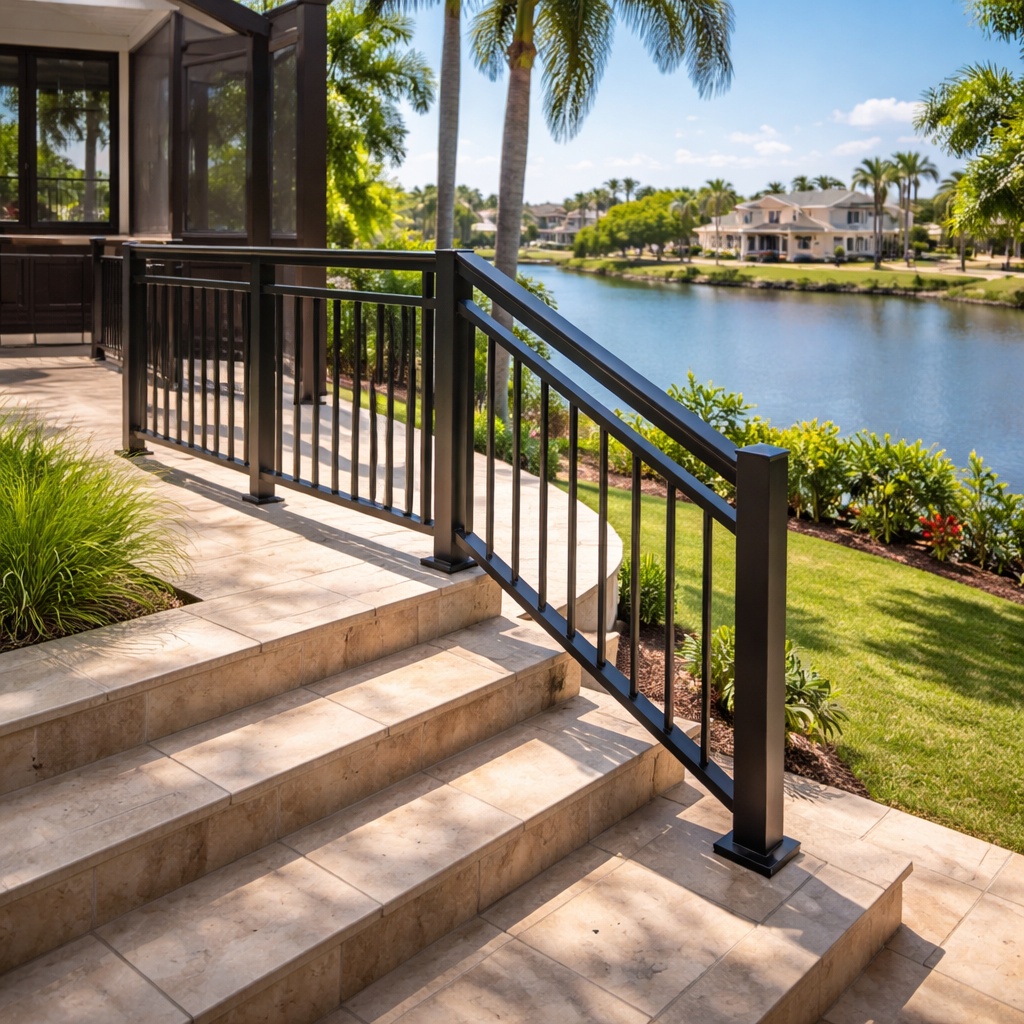 Metal Railing Contractor Railing Contractor Estero | All American Fence And Gate Inc