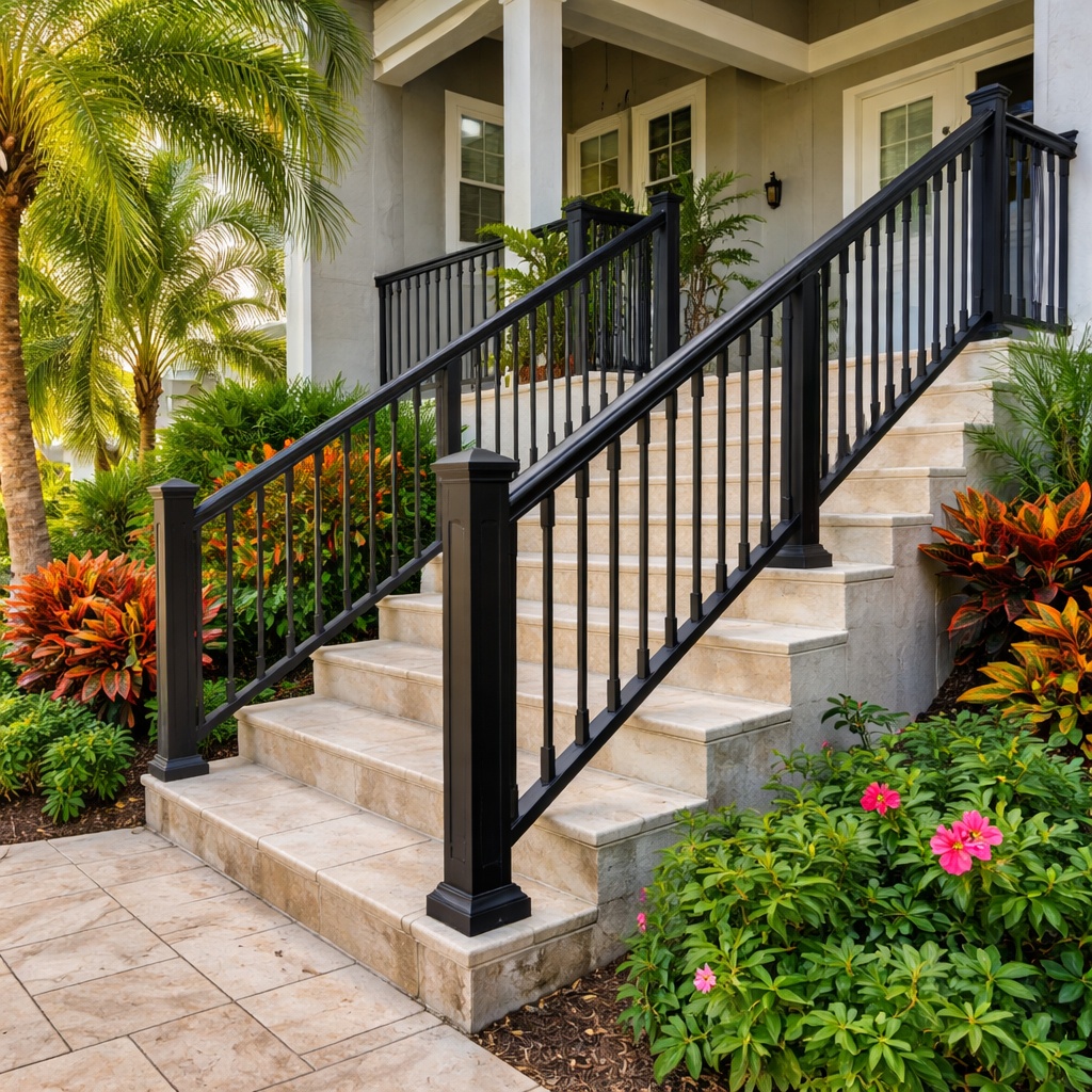 Stair Railing Contractor Cape Coral | All American Fence And Gate Inc